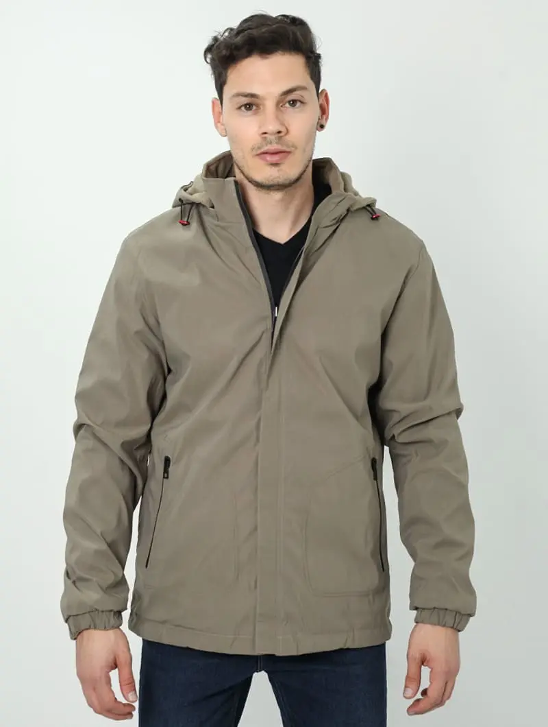 Blouson zippé à capuche